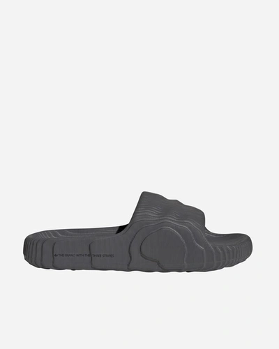 Adidas Originals Adilette 22 Slide Sandals Size 13.0 Plastic In Black