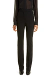 Max Mara Lari Pleated Straight-leg Trouser Pants In Black