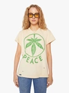 MADEWORN PEACE DESTROYED TEA STAINED T-SHIRT (ALSO IN XS, S,M, XL)