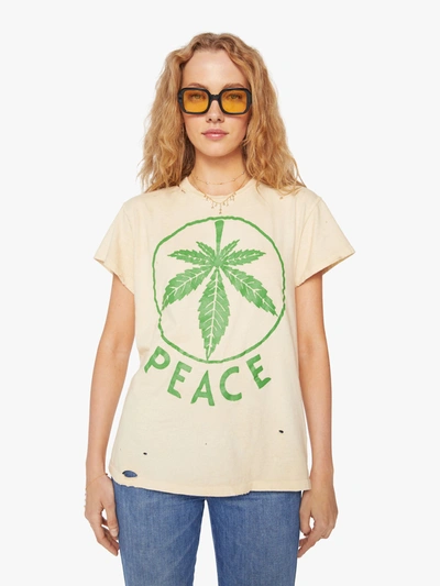 Madeworn Peace Destroyed Tee Shirt Tea Stained Tee Shirt In Green