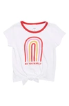 HARPER CANYON KIDS' TIE FRONT GRAPHIC TEE
