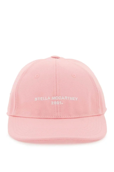 Stella Mccartney Baseball Cap With Embroidery In Pink