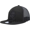 NEW ERA NEW ERA BLACK CLEVELAND BROWNS ILLUMINATION GOLFER SNAPBACK TRUCKER HAT