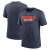 Nike Heather Navy Houston Astros Home Spin Tri-blend T-shirt In Heather Navy