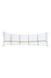 Pom Pom At Home Copenhagen Plaid Cushion In White Olive