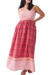 Faherty Gracie Dress In Pink Gobi Floral