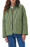 Barbour Delphinium Quilted Jacket In Olivine