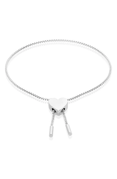 ADORNIA ADORNIA HEART BOLO BRACELET