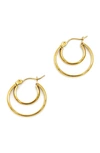 ADORNIA CRESCENT MIDI HOOP EARRINGS