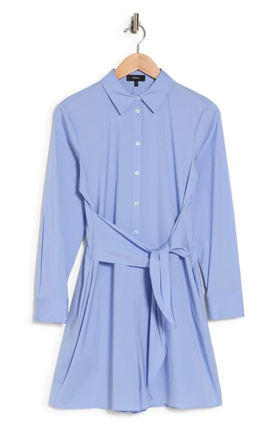 THEORY FRONT TIE LONG SLEEVE ROMPER