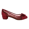 Ferragamo Salvatore  Vara Dots Women's 724111 Red Pumps In Multi