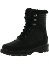 Sorel Lennox Lace Cosy Stkd Jet Black Waterproof Boots In Black