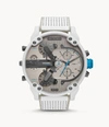 DIESEL MEN'S MR. DADDY 2.0 CHRONOGRAPH, WHITE-TONE STAINLESS STEEL WATCH