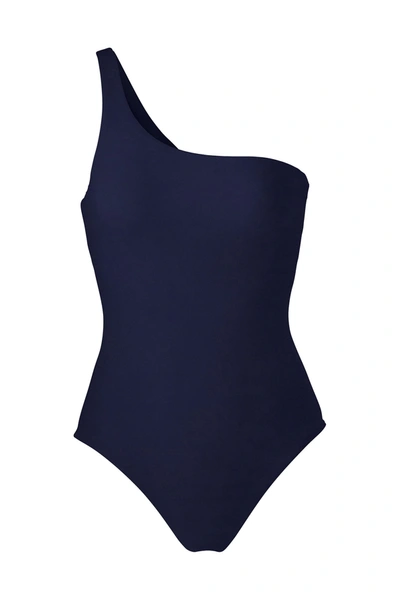 Anemos The One-shoulder One-piece In Navy