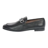 Ferragamo Black Gancini Reversible Ornament Moccasins In Black