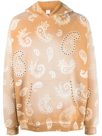 Alchemist Tan Paisley Hoodie In Beige | ModeSens