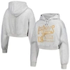 THE WILD COLLECTIVE THE WILD COLLECTIVE HEATHER GRAY LAFC CROPPED PULLOVER HOODIE