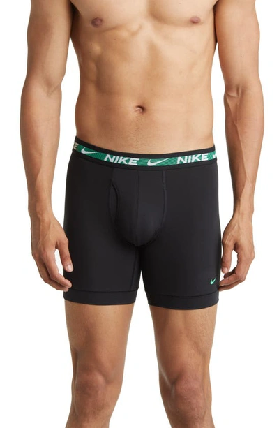 Nike 3-pack Dri-fit Ultra Stretch Micro Boxer Briefs In Black Multi