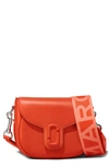 Marc Jacobs The J Marc Small Saddle Bag In Electric Orange