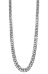 ADORNIA WATER RESISTANT CUBAN CHAIN NECKLACE