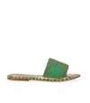 DE SIENA DE SIENA SHOES  IBIZA GREEN GOLD SLIDE