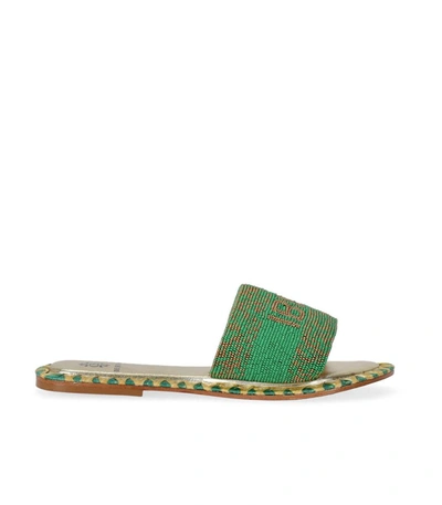 De Siena Lake Como Flat Sandals In Gold