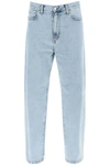 Carhartt Wide Leg Cotton Blend Denim Trousers