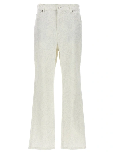 Etro White Denim Flared Jeans