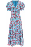 Saloni Lea Floral-print Silk Maxi Dress