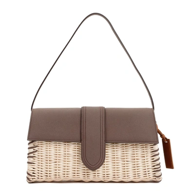 Jacquemus Le Bambino Long Osier 手提包 In Brown