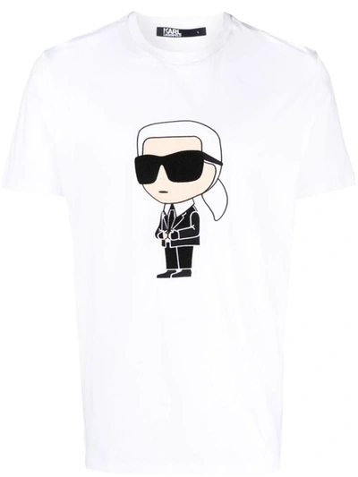 Karl Lagerfeld Karl-print T-shirt In White