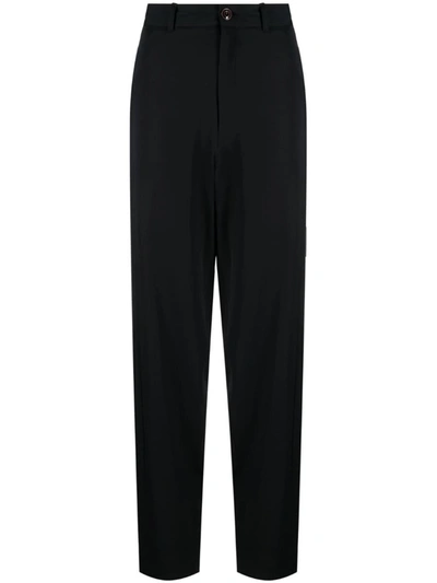 Lemaire Loose Suit Pants Clothing In Bk998 Squid Ink