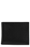 Original Penguin Pebble Leather Wallet In Black
