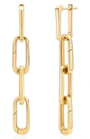 Monica Vinader Alta Capture Cocktail Earrings In Yellow Gold