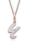 MONICA VINADER DIAMOND INITIAL PENDANT CHARM