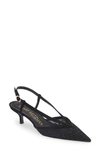 STUART WEITZMAN NOCHE POINTED TOE KITTEN HEEL PUMP