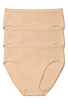 Bravado Designs 3-pack Seamless High Waist Maternity Briefs In Butterscotch