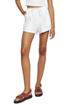 Reformation Zoey Linen Shorts In White