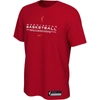 NIKE NIKE  RED WASHINGTON MYSTICS ON COURT LEGEND ESSENTIAL PRACTICE T-SHIRT