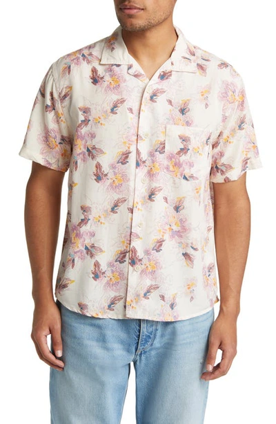 Corridor Novella Camp-collar Floral-print Lyocell Shirt In Natural