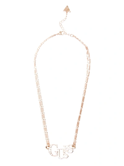 Guess Factory Gold-tone Logo Necklace