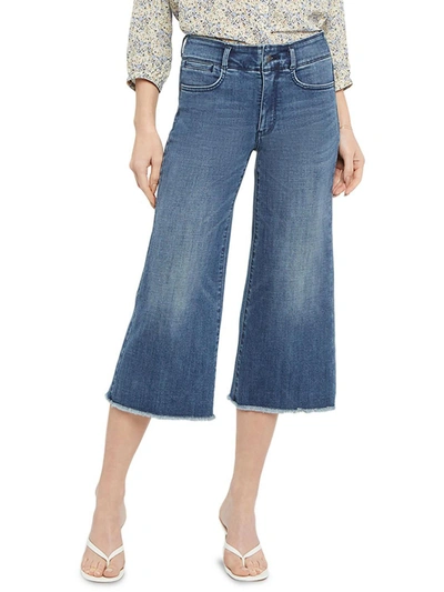 Nydj Womens High Rise Denim Capri Jeans In Multi