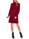 CECE WOMENS RUFFLED MIDI SWEATERDRESS