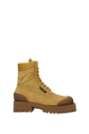 PALM ANGELS ANKLE BOOT SUEDE BROWN SAND