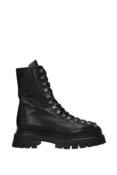 Stuart Weitzman Ankle Boots Bedford Leather Black