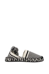 Chloé Black And White Meril Flat Espadrilles