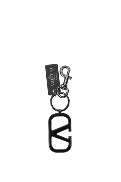 Valentino Garavani Key Rings Metal Black