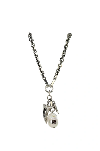 Givenchy Necklaces Brass Silver