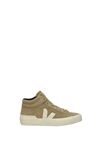 Veja V-logo High-top Sneakers In Beige