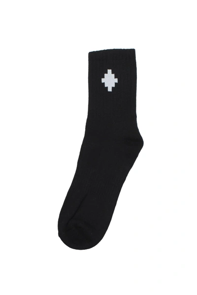 Marcelo Burlon County Of Milan Marcelo Burlon Man Socks & Hosiery Black Size Onesize Cotton, Polyamide, Elastane